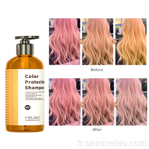 Pas de shampooing jaune couleurs de cheveux protéger le shampooing